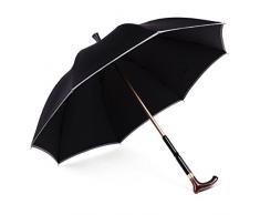 Berceau Parapluie Cadeau Vieux Homme Coupe-Vent Renfort Multifonction Séparable Béquille Antidérapant Trekking Pôle Pluie Claire Double Usage