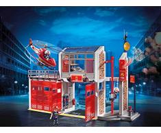 Playmobil - Caserne de Pompiers avec Hélicoptère - 9462