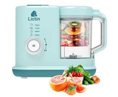 Lictin Cuiseur Mixeur Bebe - 6 en 1 Cuiseur Mixeur Multifonctions pour Bébé, Vapeur, Mixeur, Automatique Multifonction Bebe Mixeur
