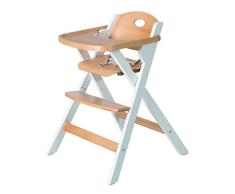 roba Chaise haute pliante, chaise haute pliante qui économise lespace, chaise haute pour les bébés et les enfants, bicolore.