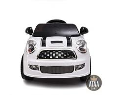 ATAA CARS Mini UNO 6V- Voiture électrique pour Enfants avec télécommande Pas Cher - Blanc