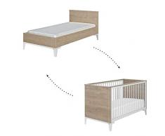 Galipette Lit bebe Marcel Chene blond 70x140 cm