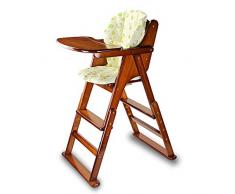 ZHAOYONGLI Chaise Haute Bébé Chaise Haute Évolutive Chaise De Salle À Manger En Bois Massif, Portable, Réglable Et Multifonctions Créatif Forte Durable Longue durée de vie