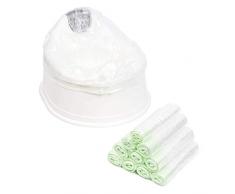 100 Sacs de Doublures Jetables Pot Toilette pour Bébé - Portable, Hygiénique et Pratique - Fiable et Super Absorbant - Idéal pour Apprentissage de la Propreté pour les Enfants, Voyage, Camping.