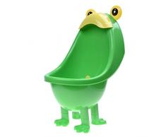 Urinoir de bebe garcons - SODIAL(R)Urinoir de bebe garcons vase de traitement Vertical urinoir sillon avec visant des cibles drole (vert)