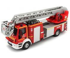 Bburago Maisto France - 32001 - Camion de Pompiers Iveco Magirus 150E 28 - Véhicule Miniature - Échelle 1/55