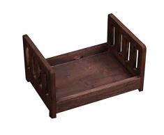 Nouveau-né Photographie Props Lit Bébé Surface Peinte Structure en Bois Massif Facile À Installer Studio Props Berceau pour Séance Photo Posant Canapé