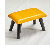 LXYZ Tabouret Mode Maison Créative en Bois Massif Canapé Tabouret en Cuir Art Enfants Tabouret Repose-Pieds. Chaussures pour Enfants Tabouret