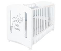 Asalvo Lit de Bébé en Chêne et Hêtre 120 X 60 cm