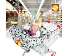Househome Protection Caddie pour Bébé, Coussin pour Chaise Haute, Couverture de chariot de 2 dans-1 et couverture de chaise haute, Coupe universelle, Ultra Plush