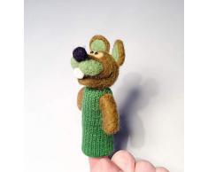 Marionnette à doigt Souris Verte.