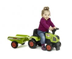 Falk - 1012B - Vélo et Véhicule pour Enfant - Baby Tracteur Claas Axos + Remorque