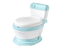 Pot Enfant Bebe Toilette Rehausseur Toilette Enfant Pot dApprentissage à la Propreté Toilette Educatif Protection contre les Eclaboussures Conception Antidérapants Réducteur (bleu)