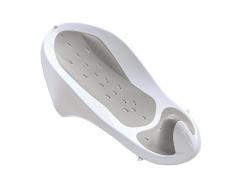 Transat de bain bébé Kerael 0 à 6 mois blanc/gris