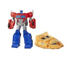 Transformers Cyberverse - Robot Action Optimus Prime Ark Power Camion - 30cm - Jouet Transformable 2 en 1