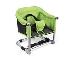 Siège dappoint Portable, Rèhausseur de Voyage avec sac de Transport Chaise Haute Pliante pour la Maison et les Voyages, Sangles de Chaise dappoint pour Enfant en bas âge à la Table de Cuisine