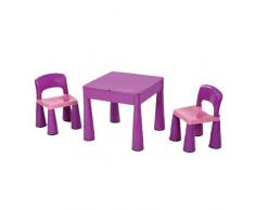 Liberty house table et 2 chaises pour enfant violet