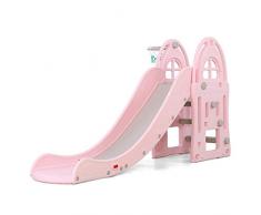 ATAA Toboggan XL - Rose- Toboggan pour Jardins, Parcs et intérieurs. Jeux dextérieurs idéales pour Filles et garçons