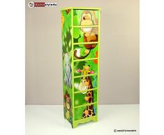 Enfants commode bébé armoire enfants meuble étagère jungle + tiroirs
