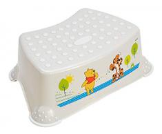 Blanc de Perle Premium Escabeau Disney Winnie LOurson Stable Tabouret pour Enfants avec Fonction Anti-dérapante Perl Blanc avec Unique Grain Individuels Agréable Effet Paillettes