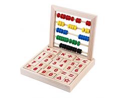 Eleusine Le boulier en bois bloque les premiers jouets dapprentissage de maths de nombre de points pour des enfants denfants