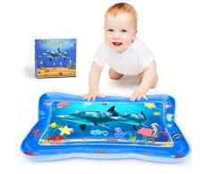 Joyjoz Tapis d’Eau Gonflable pour Bébé Tapis Eau Tummy Time Mat Tapis de Jeu Gonflable Tapis avec Jeux d’éveil pour Enfants