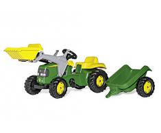 Rolly Toys - 023110 - Tracteur à pédales avec pelleteuse et remorque - 168cm