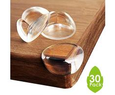 WD&CD Protection de Coin[lot de 30] Table Enfant Protege Coins Protecteurs Dangle de Sécurité pour Enfants et Bébés Transparent Protecteur de Meubles avec Ruban Adhésif Avancé