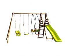 Station pour Enfant avec portique et Toboggan - Fougere