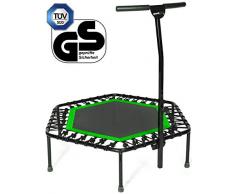 Sportplus - Trampoline de Fitness / Gymnastique - Système de Cordes Bungee - Ø 126 cm - Parfait pour lIntérieur - Caches Rebords incl. - Poids de lUtilisateur jusquà 130 kg - Sécurité Contrôlée