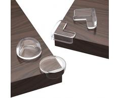 16PCS Protege Coin de Table, Protection Coin de Table et Meuble, Protecteur Transparent des Coins pour Securite Bebe Maison, Non Toxique sans Odeur avec Adhésif Durable