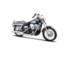 Maisto - 32325 - Moto Miniature - FXDBI Dyna Street Bob 06 - Echelle 1/12 - Bleu/Noir - Coloris Aléatoire