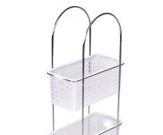 Meuble Etagère salle de bain 3 paniers amovibles pour un rangement optimal