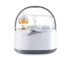 Fascol Stérilisateur Biberons Bebe Electrique, 6 en 1 Chauffe Biberon Multifonction Portable avec Écran LED, Chauffe-Aliments avec Fonction de Décongélation, Blanc