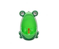 YZLSM Mignon Enfants Grenouille Potty Toilette Entraînement Enfant Urinoir pour garçons Pee Formateur Salle (Vert)