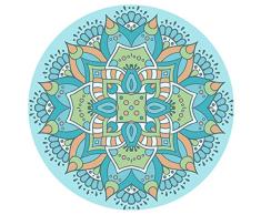 AXIANQIMat Rétro Style Ethnique Personnalité Maison Berceau Tourner Tapis Tapis Suspendu Tapis De Panier Peut Être Lavé (Color : 1, Size : 1m)