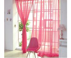 ILOVEDIY 200cm x 100cm Rideaux en Voile Salon Voilage Design Moderne Pur de Cantonnières Enfant Chambre