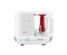 H.Koenig Cuiseur Vapeur Mixeur Bébé BB80 Sans BPA Bol en Verre 950mL, Lames Inox, Nutribaby BabyBoo Electrique, 10 programmes pour tous Légumes, préparation 15-25 min, Fonction Pulse facile à utiliser