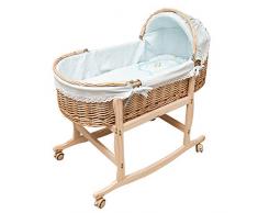 GOUO@ Bébé Moses Panier Rotin Portable Berceau Panier De Couchage Nouveau-Né Portable De Voiture Bébé Nid Apaisant De Couleur Coton Bébé Produits