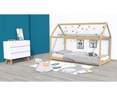 PANDA Lit Cabane 90x190cm, brut