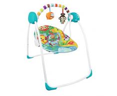 Sotech - Balancelle Bebe Electrique,Chaise bouncer pour bébé, Transat Vibrant pour Bébé,Transat avec Vibrations,Berceau réglable pour bébé avec jouets éducatifs, musique,80 x 76 x 54 cm