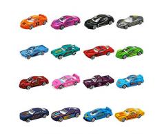 Nuheby Voiture Enfant Petites Voitures Miniatures Jouet Garcon Fille 3 4 5 Ans,Coffret 16 Véhicules Modèles à Léchelle 1:64 Enfant Cadeau Anniversaire