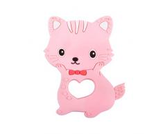JIACUO Cartoon bébé Silicone Anneau de Dentition Bricolage Sucette chaîne Poussette Accessoires