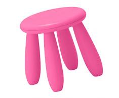 FITYLE Siège en Plastique Durable Extérieur du Tabouret 30cm De Chaise De Jardin Extérieur Dintérieur des Enfants - Rose Rouge