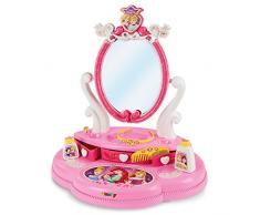 Smoby - 320211 - Disney Princess Coiffeuse sur Table - Nombreux Rangements - + 5 Accessoires Inclus