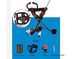 Poussette Bébé Chariot Portatif Léger Se Pliant D'artefact De Tricycle D'enfants Avec La Poupée D'artefact,E