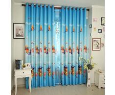 llkjd Cartoon Anime Blackout Rideaux Winnie Les Cubs Enfants Chambre Fond Tissu @ W46 * L90