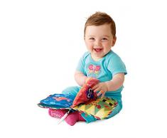 TOMY Lamaze - Jouet Bébé Le Livre Des Découvertes L27126, Livre Tissu Bébé à Clip pour Berceau ou Poussette, Jouet dÉveil Multicolore, Livre à Toucher, Convient aux Bébés dès la Naissance