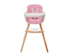 ZHAOYONGLI Chaise Haute Bébé Chaise Haute Évolutive Chaise Haute Multi-fonctions Multi-fonctions En Bois Massif Pour Enfants Créatif Forte Durable Longue durée de vie