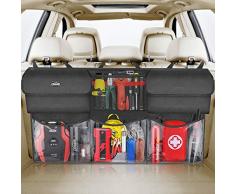 Oasser Sac de Rangement Arrière pour Voiture Rangement de Voiture 6 Grandes Poches et Magicien de lEspace Organisateur de Rangement pour SUV MPV VAN